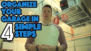 An Organized Garage in 4 Steps plus Overhead Storage Review [upl. by Ialocin]