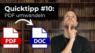 PDF konvertieren  umwandeln in WordDatei docx [upl. by Neoma]