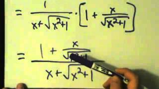 Calculus I  Derivative of Inverse Hyperbolic Sine Function arcsinhx  Proof [upl. by Senior568]