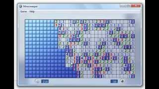 Playing and Winning Windows 7 Minesweeper [upl. by Nimsay540]