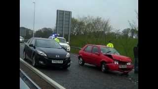 Taxi driver and passenger taken to hospital after Aberdeen crash [upl. by Range]