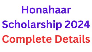 Punjab HonahaAr Scholarship 2024 I How to Apply in Honahaar Undergraduate Scholarship I Eligibility [upl. by Immas]