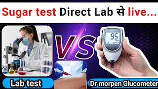 glucometer vs lab test difference  glucometer vs lab test in hindi disease sugertest [upl. by Rebah571]