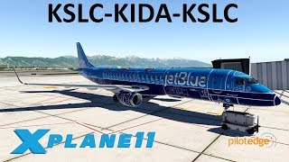 XPlane 11  Regional Hops in a ERJ  E195  PilotEdge  Salt Lake City amp Idaho Falls [upl. by Tepper]