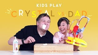 Crystal vs Dad  Kids Play  HiHo Kids [upl. by Deyes]