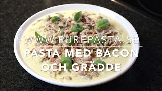 Pasta med bacon och grädde [upl. by Falo]