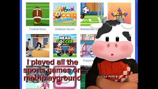 I played every sport game on mathplayground [upl. by Eintruoc47]