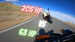 SuperMoto Or S1000rr Which is faster on track UNCUT [upl. by Brenden]