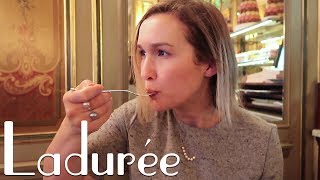 LADUREE PATISSERIE PARIS TRAVEL VLOG  Eileen Aldis [upl. by Auoy]