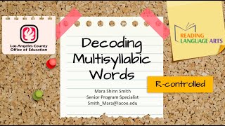 Decoding Multisyllabic Words R controlled [upl. by Assetan720]