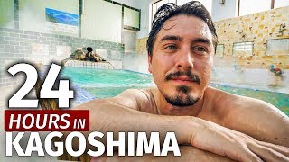 Relaxing in a Japanese Hot Spring  24 Hours in Kagoshima [upl. by Mitchael]