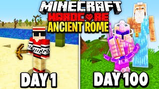 I Survived 100 Days in Ancient Rome on Minecraft Heres What Happened [upl. by Yellas371]