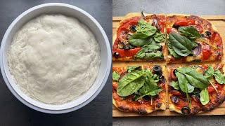 Domácí VEGANSKÁ Pizza krok za krokem  Recept na Kynuté Těsto na Pizzu i ze Sušeného Droždí [upl. by Koffman]