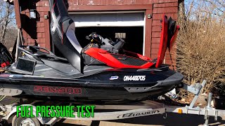 Seadoo Rxt X 260 Fuel Pressure Test [upl. by Aelber]