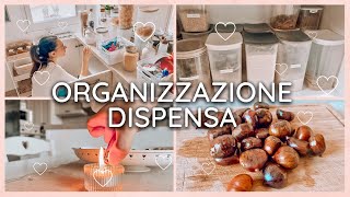 🍂 ORGANIZZIAMO E PULIAMO LA MIA DISPENSA  vlog  castagne al forno [upl. by Nodarb435]