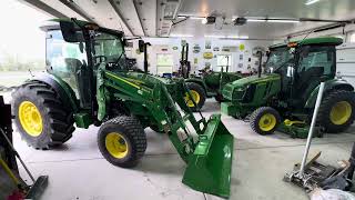 John Deere 4075R with new 440R MSL LSS loader demo and global ESCV loader control demo video [upl. by Kcered]