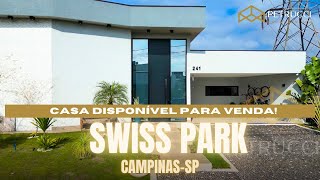 LINDA CASA TÉRREA COM 3 SUÍTES À VENDA NO SWISS PARK CAMPINASSP swissparkcampinas [upl. by Knuth472]