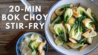 Easy 20min Bok Choy stir fry [upl. by Leitao]