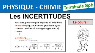 Incertitudes Spécialité Physique chimie [upl. by Della]