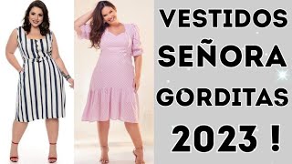 40 VESTIDOS PARA SEÑORAS GORDITAS 2023  MODELOS VESTIDOS [upl. by Kristof]