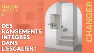 Des rangements intégrés dans l’escalier  LMF5 [upl. by Vowel]