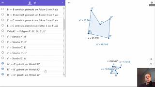 Ähnlichkeit mit geogebra erkunden und konstruieren [upl. by Eboh]