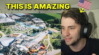 American reacts to THERME ERDING insane German Spa [upl. by Ahsika]