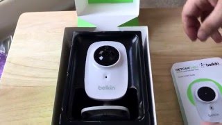 Netcam HD Belkin WiFi Camera With Night Vision Unboxing 51116 [upl. by Jolda821]