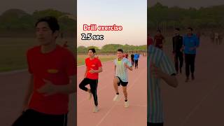 Abc Drill exercise Raju runner athleticsrace running love ytshorts army status [upl. by Ahsehat]