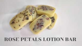 DIY  Rose Petals Lotion Bar [upl. by Leifeste]