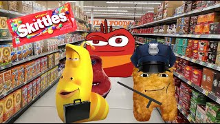 Skittles Larva supermarket meme [upl. by Nywra829]