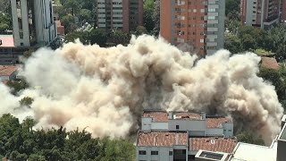 Luxury home of Pablo Escobar is blasted into dust [upl. by Nnalorac]