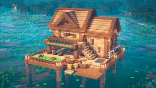 Minecraft  How to Build a Lake House [upl. by Ainnat]