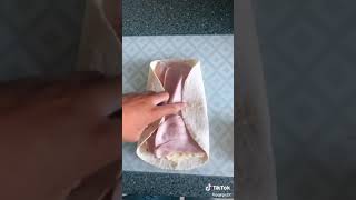 Cooking with TikTok Ep 28  Ham and Cheese Toaster Wrap [upl. by Annaiviv736]