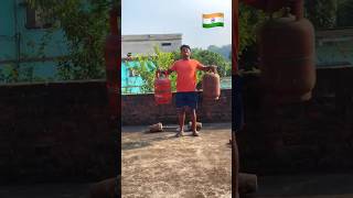 Full lpg gas cylinder ko hathon se utha liya gianthedheeraj shorts viralvideo reels short [upl. by Aicnarf]