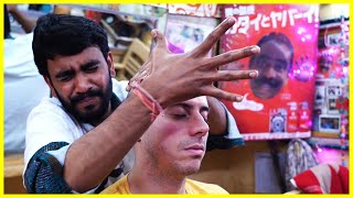 COSMIC MASSAGE by BABAS SON 💛 Worlds Greatest Head Massage 💛 ASMR BARBER [upl. by Adnamar]