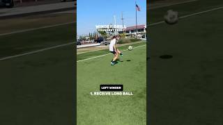 Winger Soccer Training Drill ⚽️🇺🇸 YOUNGEST PRO ATHLETE McKenna Whitham soccer soccerskills [upl. by Bravar]