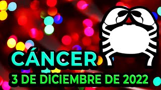 😱 𝐔𝐍 𝐂𝐀𝐌𝐁𝐈𝐎 𝐑𝐀𝐃𝐈𝐂𝐀𝐋 𝐕𝐈𝐄𝐍𝐄 𝐀 𝐓𝐈 🍀Cáncer♋ 3 de Diciembre de 2022 Horóscopo de hoyTarot [upl. by Barn]