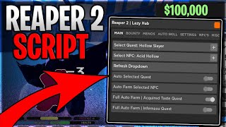 PRIMERO SEGUNDA  ULQ TVL Reaper 2 Script Hack Auto Farm Auto Quest Kill Aura Roblox Pastebin 2023 [upl. by Kazim938]