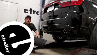 etrailer  2022 Dodge Durango DrawTite MaxFrame Trailer Hitch Receiver Complete Installation [upl. by Bambie]