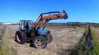 Juntar e enfardar palha  Landini 8860  Pottinger  McCormick C90 Max  John Deere 339E GoPro [upl. by Naux215]