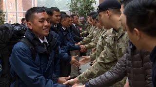 Gurkha Class Of 2016 Arrive in UK  Forces TV [upl. by Sibelle]