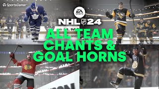 NHL 24 All NHL Team Goal Horns amp Chants [upl. by Fong]