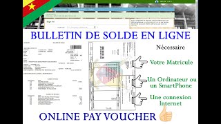 Bulletin de solde en ligne  Online Payslip [upl. by Eidak19]