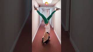 Hallway Handstand 😁 handstandhold armbalance armbalances handstandnation [upl. by Oilut]