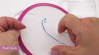 French Knot amp Pistil Stitch Tutorial  Crabapple Hill Studio  Meg Hawkey [upl. by Berns]