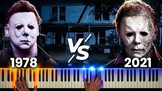 Michael Myers Theme Song  1978 VS 2021 Halloween Theme Piano amp Synth [upl. by Lebazi]