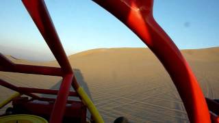 Sand boarding and Dune buggy fun in Huacachina Peru [upl. by Ataga]