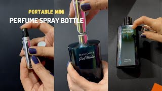 Portable Mini Refillable Perfume Bottle  Travel Perfume Atomizer [upl. by Goar]