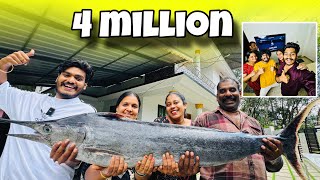 40 KG KING FISH 🔥  4 MILLION CELEBRATION [upl. by Hsaka848]